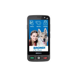 Smartphone 4" brondi amico tasca 4g/2gb/16gb dual sim nero