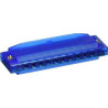 Armonica hohner diatonica arpa traslucido blu [m1110b]