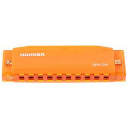 Armonica hohner diatonica arpa traslucido arancia [m1110o]