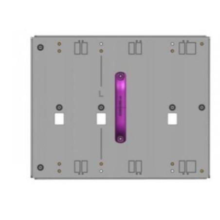 Kit montaggio samsung led magnetic jig per video di parete alluminio/grigio