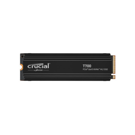 Ssd 4tb crucial t700 pci express 5.0 m.2 con dissipatore nero [ct4000t700ssd5]