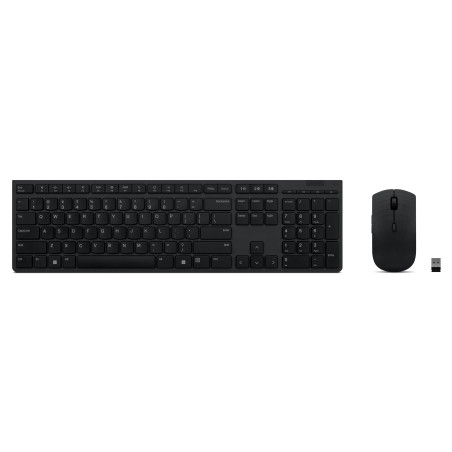 Tastiera lenovo wireless con mouse nero