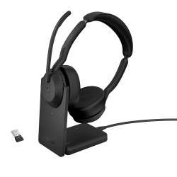 Cuffie jabra gn evolve2 55 link380a ms stereo con supporto nero [25599-999-989]