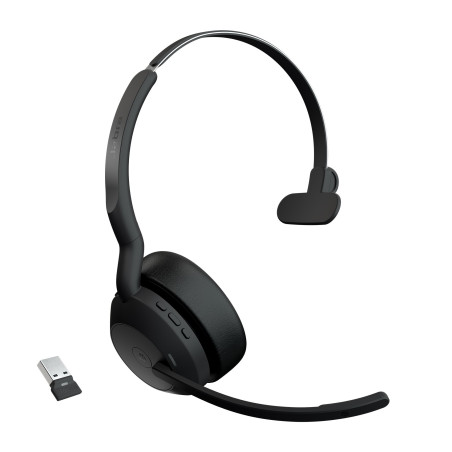 Cuffie jabra evolve2 55 usb ms mono ms link 380 usb-a bluetooth