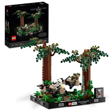 Gioco da costruzione lego endor speeder chase diorama 608pz multicolore
