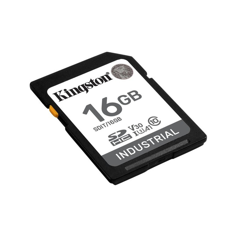 16gb scheda di memoria sdhc kingston industrial 30v uhs-i u3
