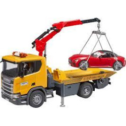 Bruder scania super 560r con roadster 1:16 giallo/rosso [03552]