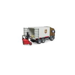 Bruder scania super 560r con carrello elevatore 1:16 rosso/bianco