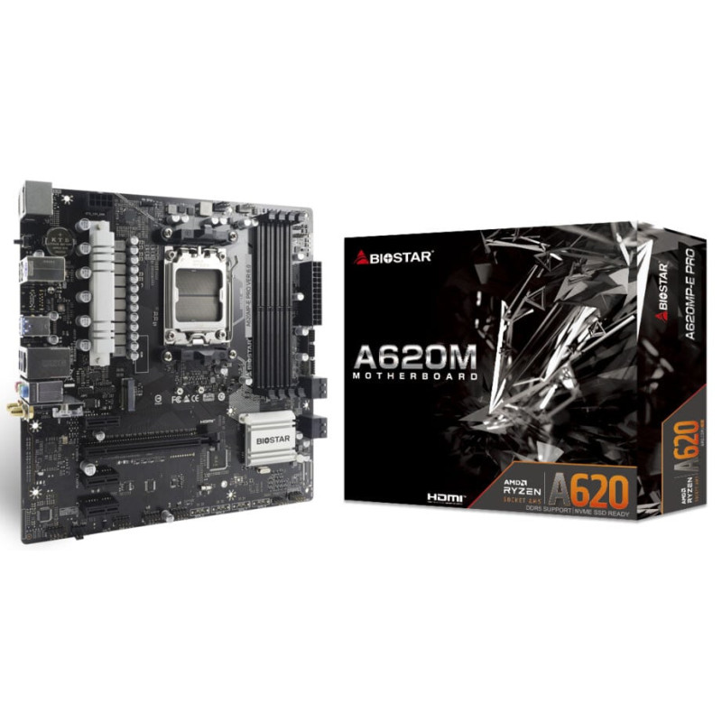 Scheda madre biostar a620mpe pro a620 amd atx ddr5 [a620mpe pro]