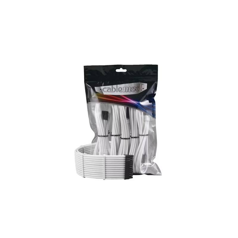 Kit cavo prolunga cablemod pro modmesh 12vhpwr bianco [cm-pcab-16p3kit-nkw-3pw-r]