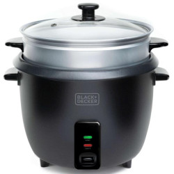 Cuociriso black+decker bxrc1800e a vapore 1.8l 700w nero [es9680120b]