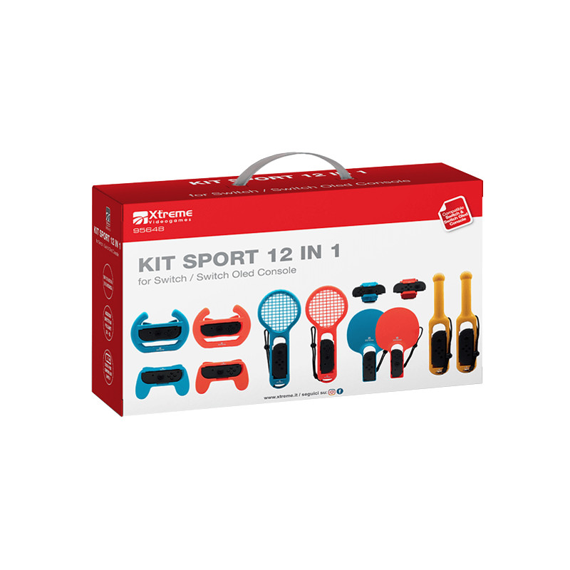 Accessorio per nintendo switch xtreme videogames 12-in-1