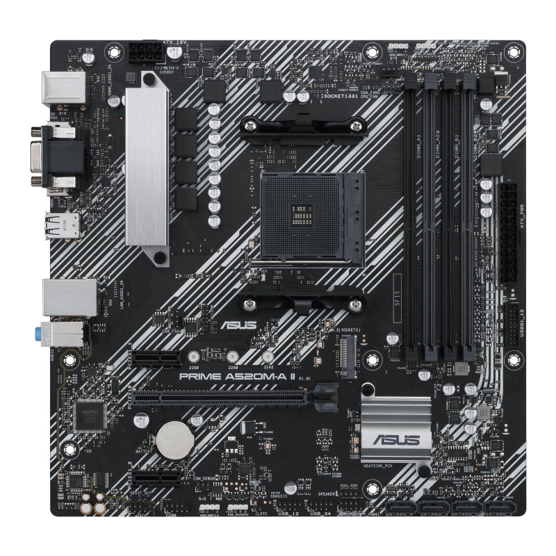 Scheda madre asus prime a520m-a ii/csm am4 atx ddr4 [90mb17h0-m0eayc]