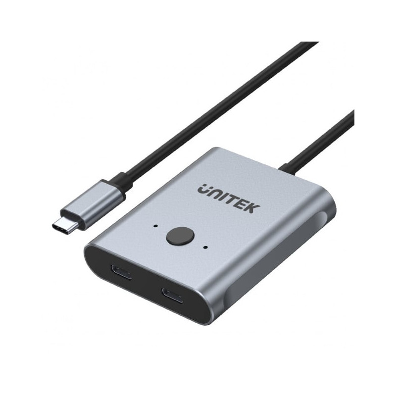 Switch bidirezionale unitek d1078 usb tipo c 4k 144hz [d1078a]