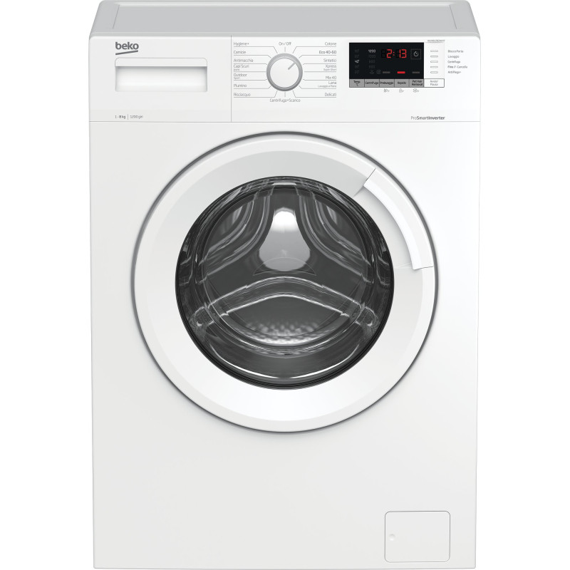 Lavatrice beko wux81282wi/it caricamento frontale 8kg 1200 giri/min