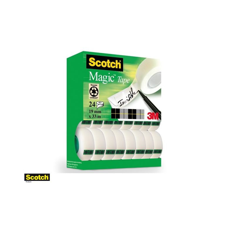 Nastro adesivo scotch magic 19x33mm 24pz [7100138956]