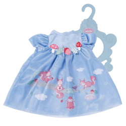 Vestito per bambola zapf creation baby annabell dress 43cm blu [709610]