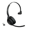 cuffia jabra evolve2 55 mono ufficio/call center usb-a wireless