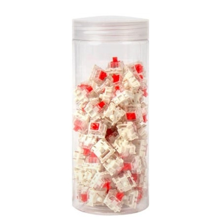 Set di switch keychron silent rosso/trasparente 110pz [g47]