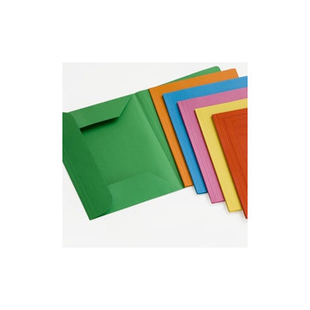 Cartellina in cartone a 3 lembi brefiocart 12 pz. 200gr 25x33cm mix