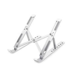 Supporto hamlet tiramisu max per notebook 19" in alluminio bianco