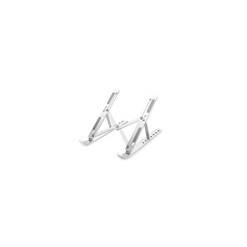 Supporto hamlet tiramisu max per notebook 19" in alluminio bianco