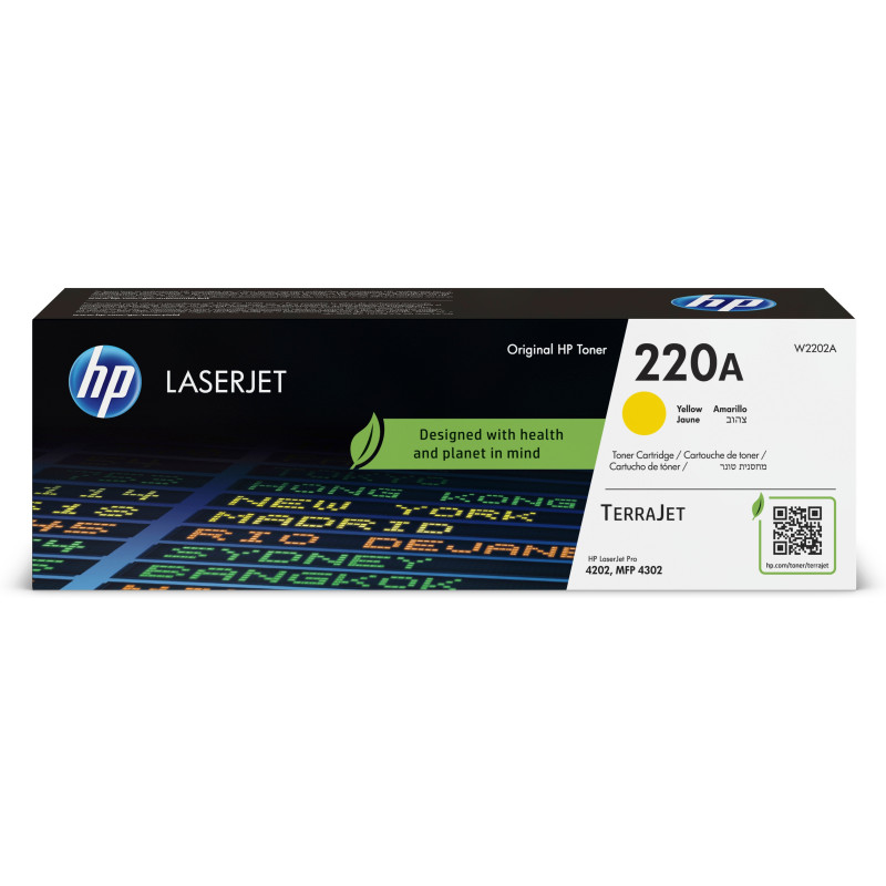 Toner hp 220a originale laserjet 1800 pagine giallo [w2202a]