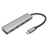 Hub digitus usb-c 4porte 3.1/5gbps grigio [da-70246]