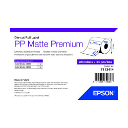 Rotolo di etichette epson pp matte label 127mmx76m scontrino/coupon