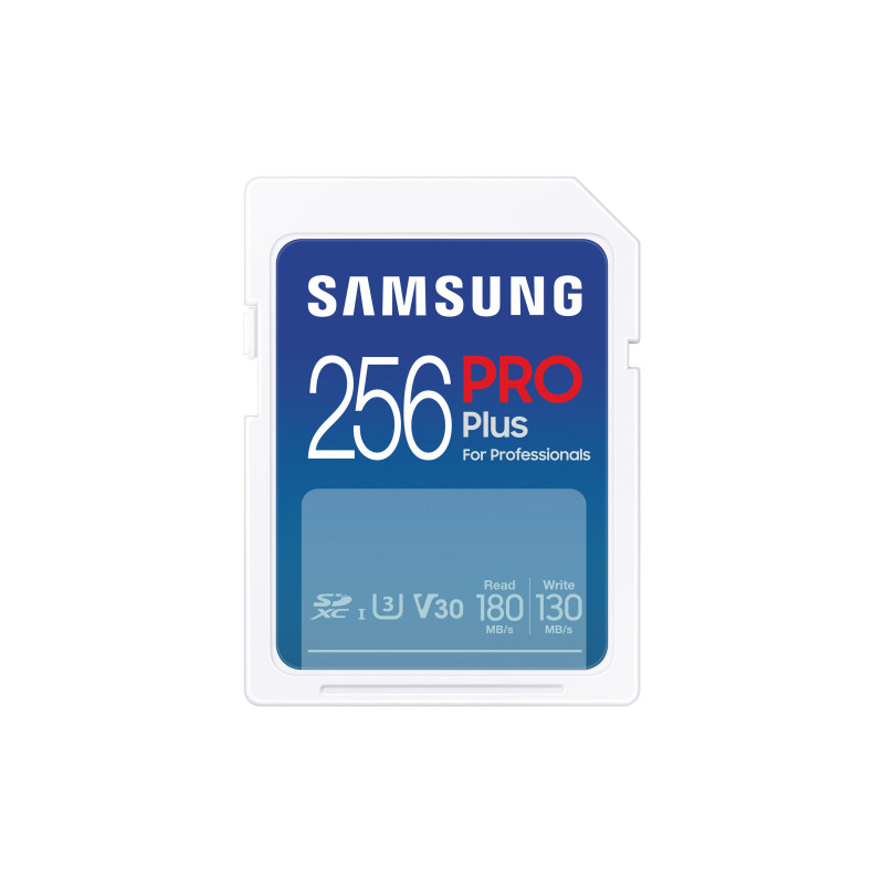 256gb scheda sdxc samsung pro plus blu [mb-sd256s/eu]