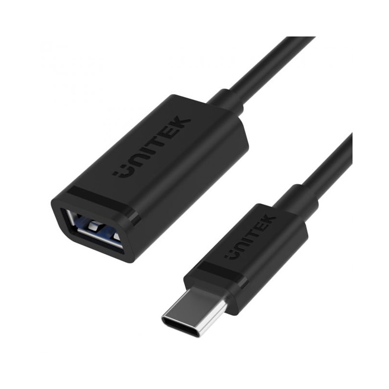 Cavo adattatore unitek c476bk-1m usb-c/usb-a m/f 10gbps