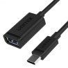 Cavo adattatore unitek c476bk-1m usb-c/usb-a m/f 10gbps