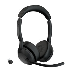 Cuffie jabra evolve2 55 wireless bluetooth 5.2 nero [atjabvp00000648]