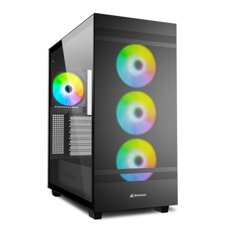 Case sharkoon rebel c50 rgb full-tower atx con vetro temperato