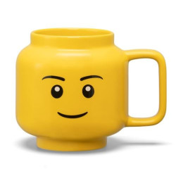 Tazza room copenhagen lego testa ragazzo in ceramica 530ml giallo