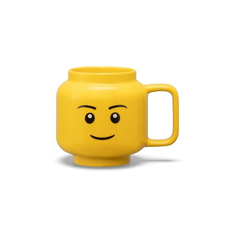 Tazza room copenhagen lego testa ragazzo in ceramica 530ml giallo