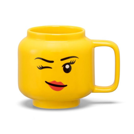 Tazza room copenhagen lego testa ragazza ammiccante in ceramica 255ml