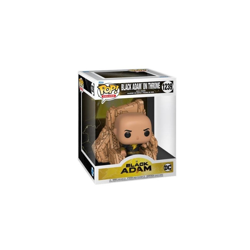 Figurina funko pop deluxe black adam on throne multicolore