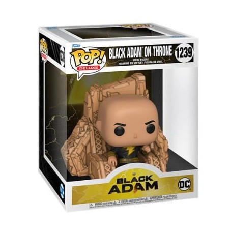 Figurina funko pop deluxe black adam on throne multicolore
