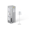Lampada led smart-j es1654a-3 da tavolo argento [a003009]