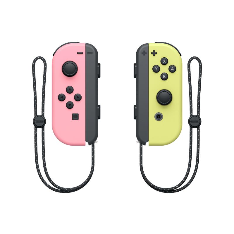 Controller nintendo joy-con coppia per nintendo switch rosa pastello/giallo