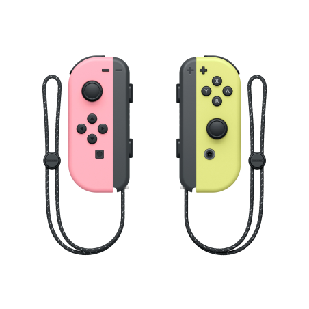 Controller nintendo joy-con coppia per nintendo switch rosa pastello/giallo
