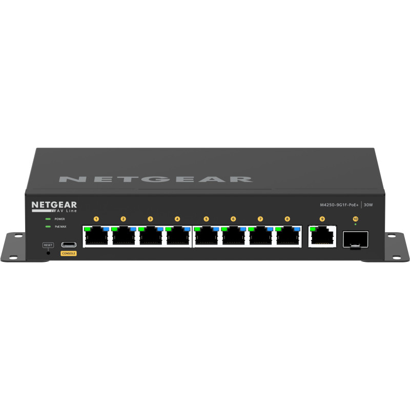 Switch netgear 8x1g poe+ 110w 1x1g 1xsfp l2/l3 gigabit ethernet [gsm4210pd-100eus]