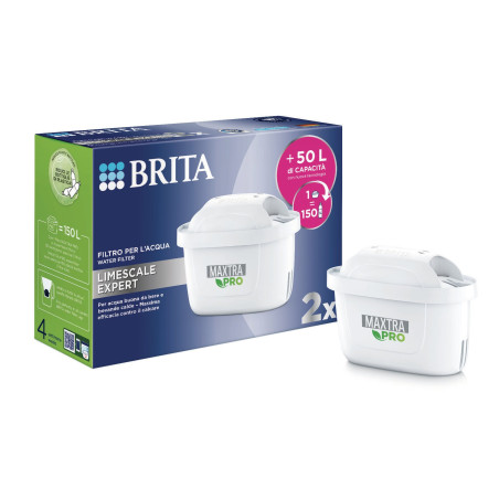 Filtro di ricambio brita maxtra pro limescale expert bianco 2pz [1050889]