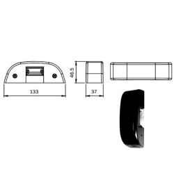 Incontro elettrico iseo per maniglione antipanico 15w 12v c/desb