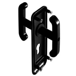 Maniglia e placca prefer basculanti cilindro europeo 60mm nero [0433.0800.0000]