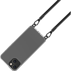 Custodia celly freedom + laccio ip14 nero trasparente [freedomcs1024]