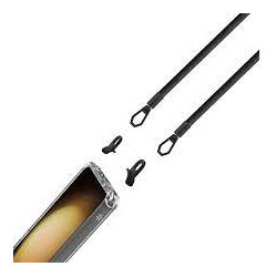 Custodia celly freedom + laccio s23+ nero trasparente [freedomcs1034]