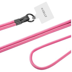 Portacellulare da collo celly freedom lacet per per smartphone rosa