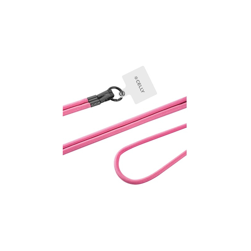 Portacellulare da collo celly freedom lacet per per smartphone rosa